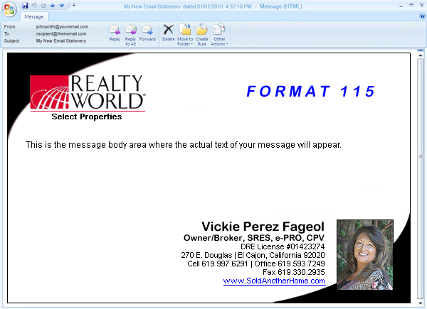 Custom Designed Email Letterhead